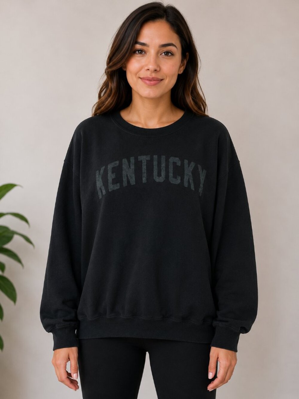 Shop Local Kentucky 2XL Black Crewneck Sweatshirt Distressed Graphic Pullover